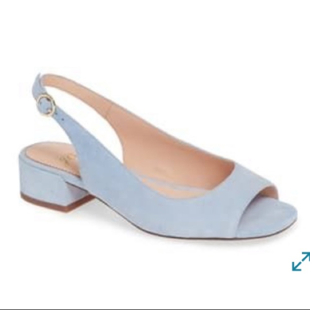 J. Crew Slingback Open-Toe Suede Sandals with Heel